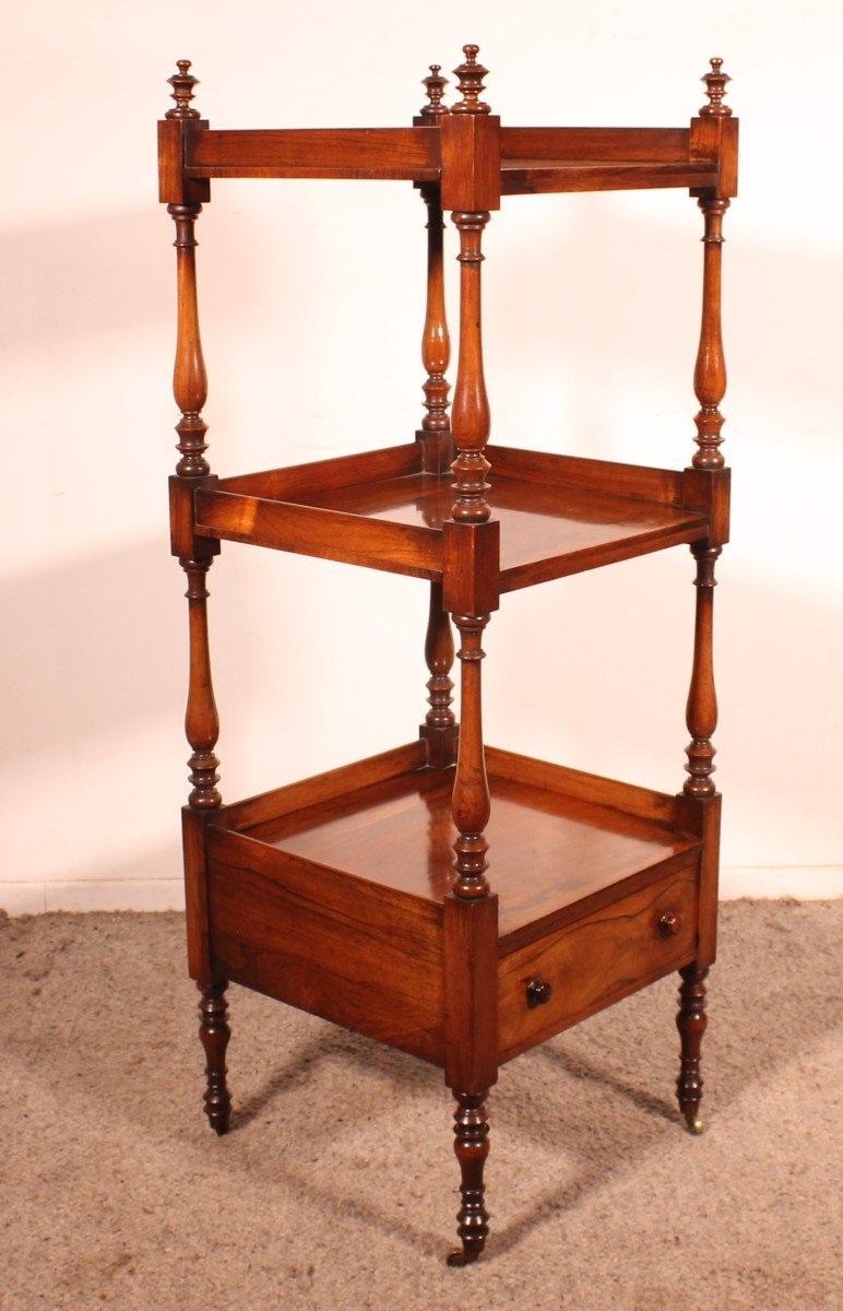 Rosewood Shelf Called Whatnot From The First Part Of The 19th Century-photo-3