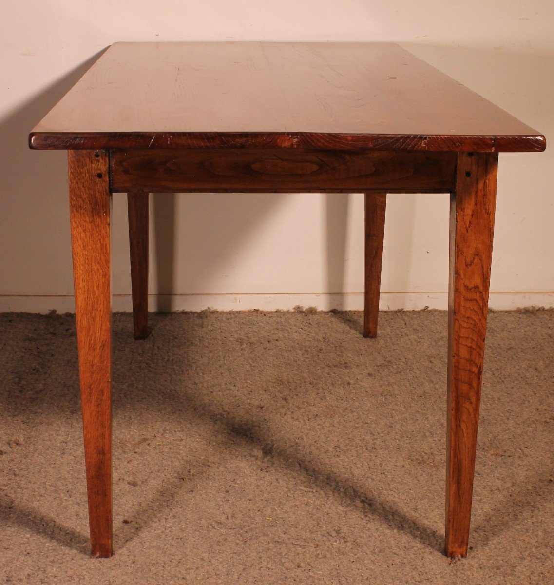 Small 19th Century Oak Farmhouse Table-photo-2