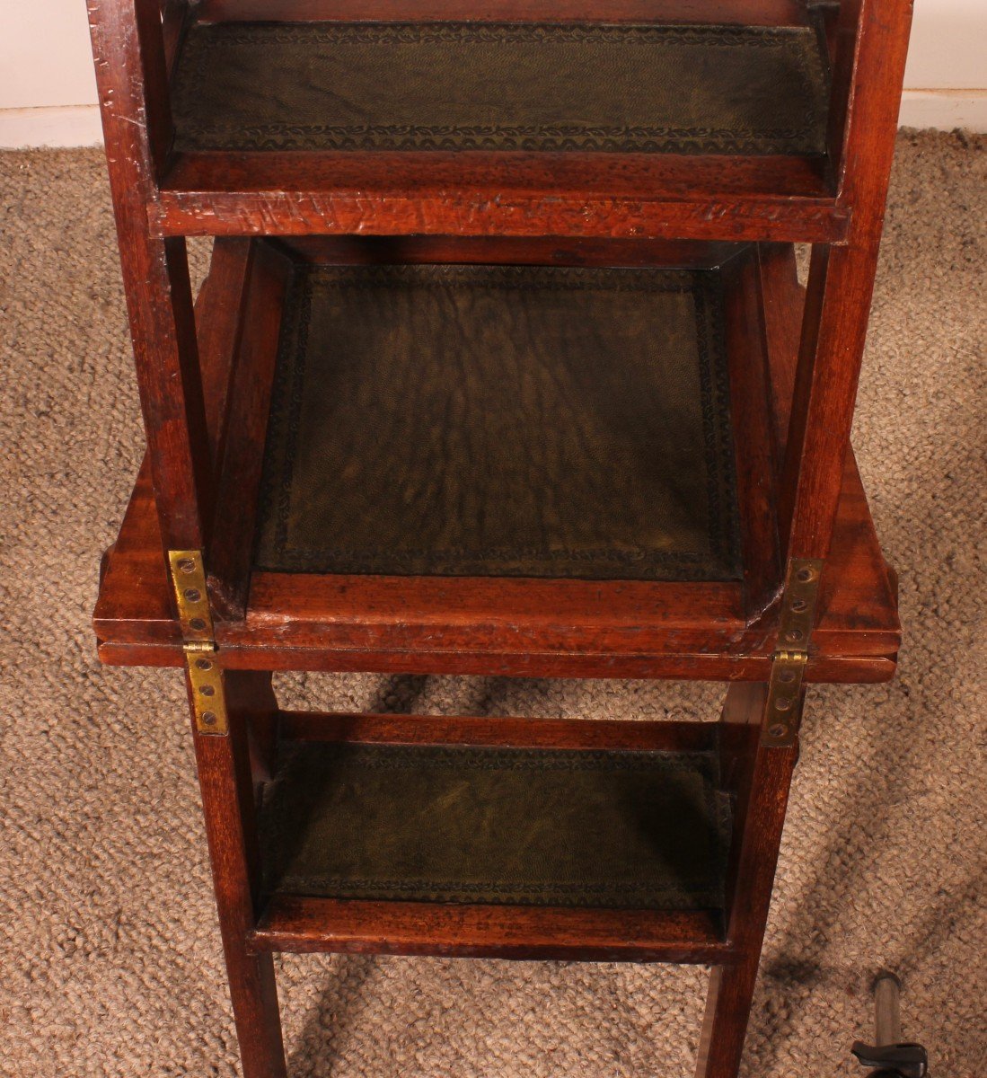 Library Stepladder Transformable Into Chair - 19th Century-photo-4