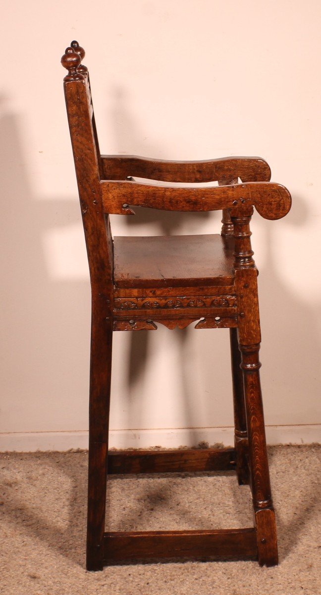 17th Century Children Wainscot Armchair-photo-2