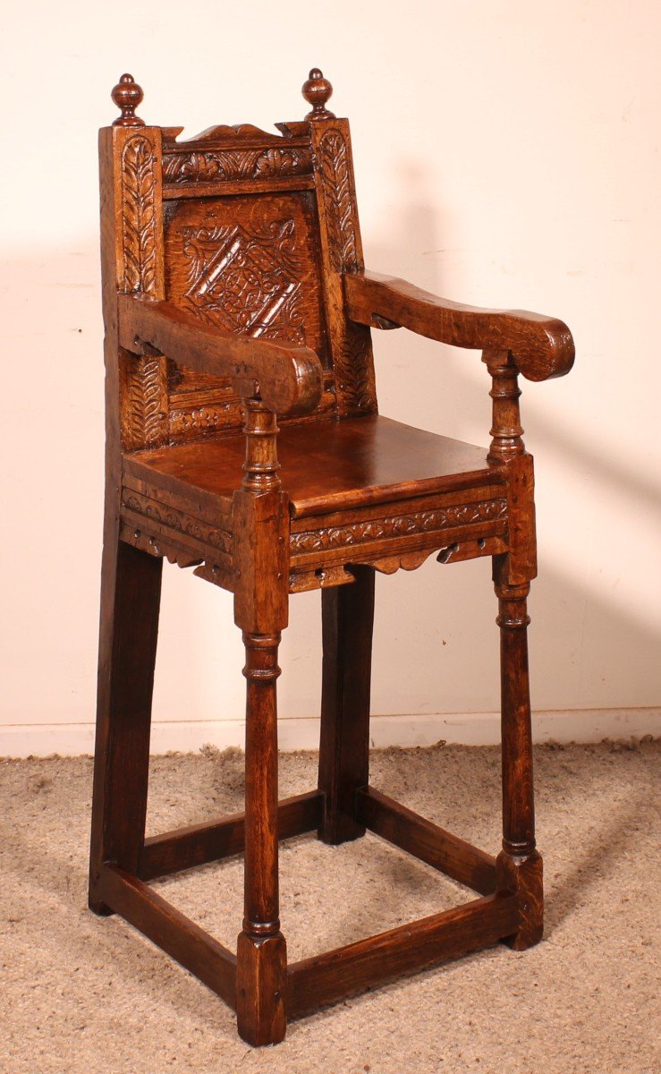 17th Century Children Wainscot Armchair