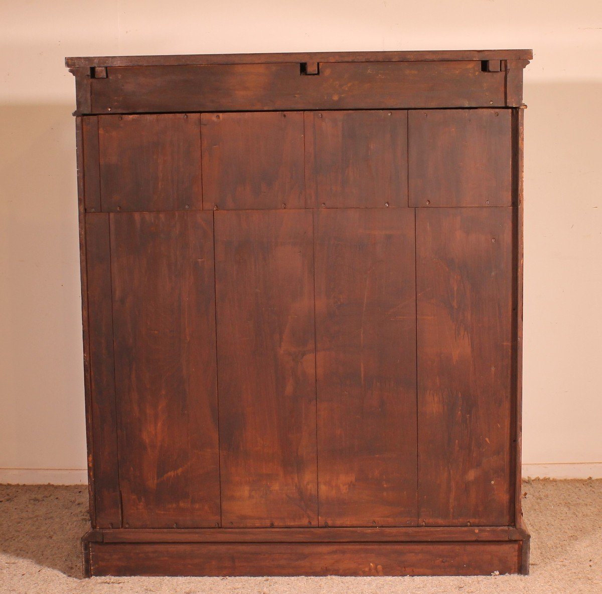 Open Bookcase In Burl Walnut Circa 1820-photo-5