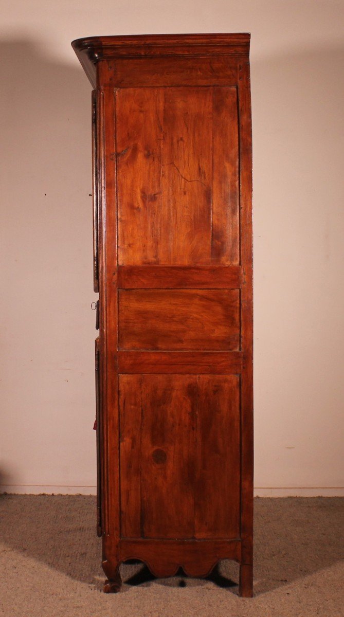 French Wardrobe In Cherry Wood - 18th Century-photo-3