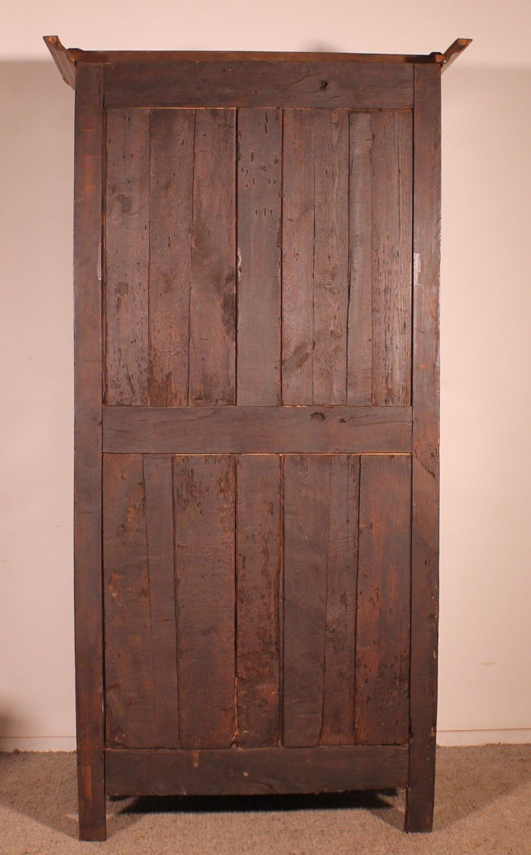 French Wardrobe In Cherry Wood - 18th Century-photo-4