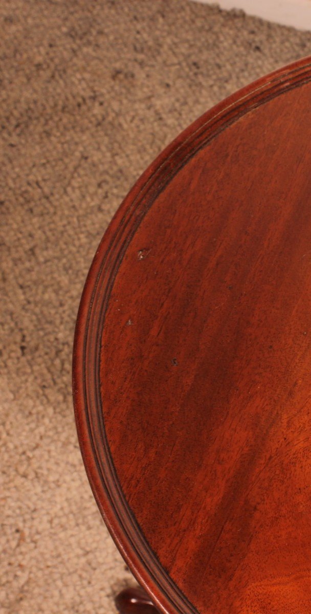 Small Mahogany Tripod Table Circa 1800-photo-4