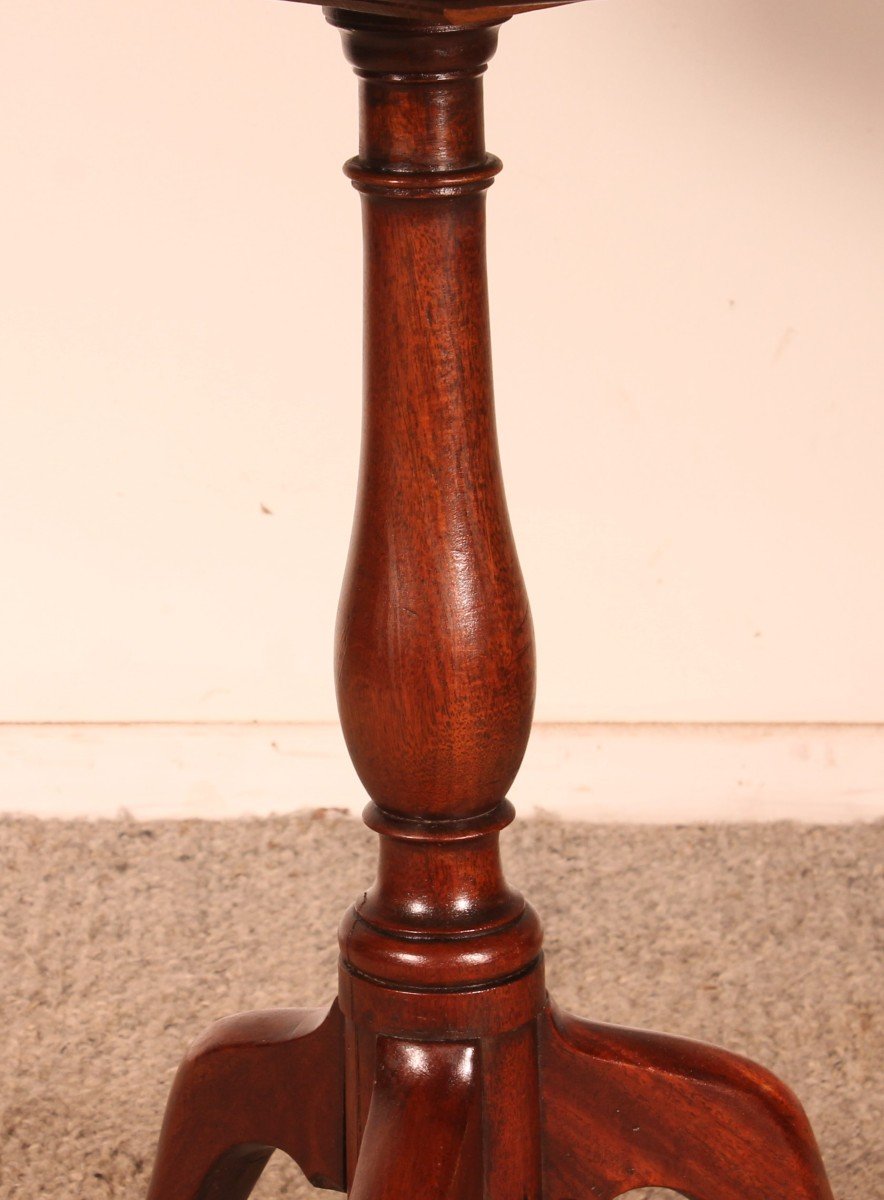 Small Mahogany Tripod Table Circa 1800-photo-2