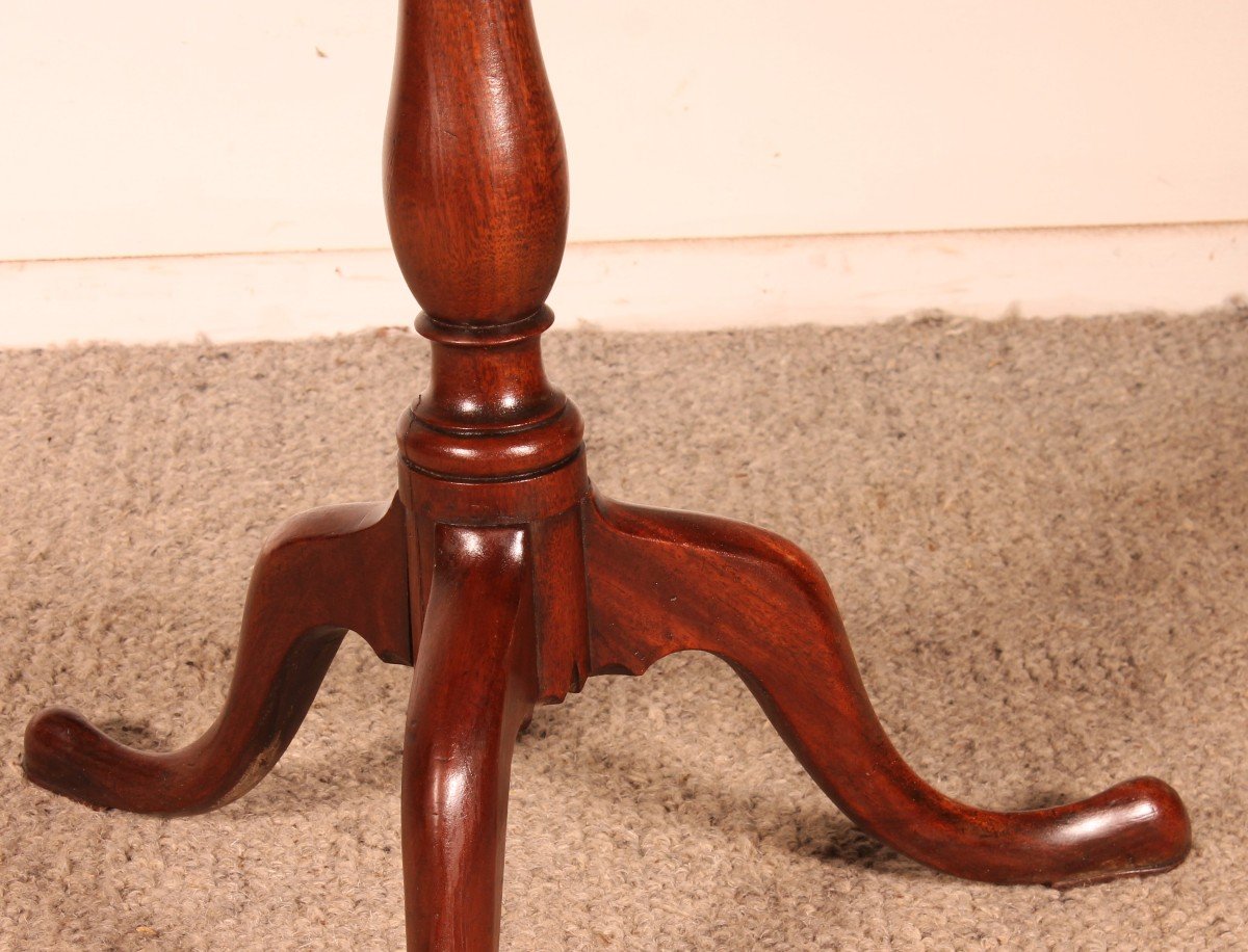 Small Mahogany Tripod Table Circa 1800-photo-3