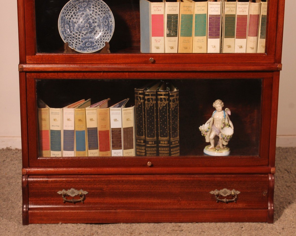 Globe Wernicke Mahogany Bookcase -photo-3