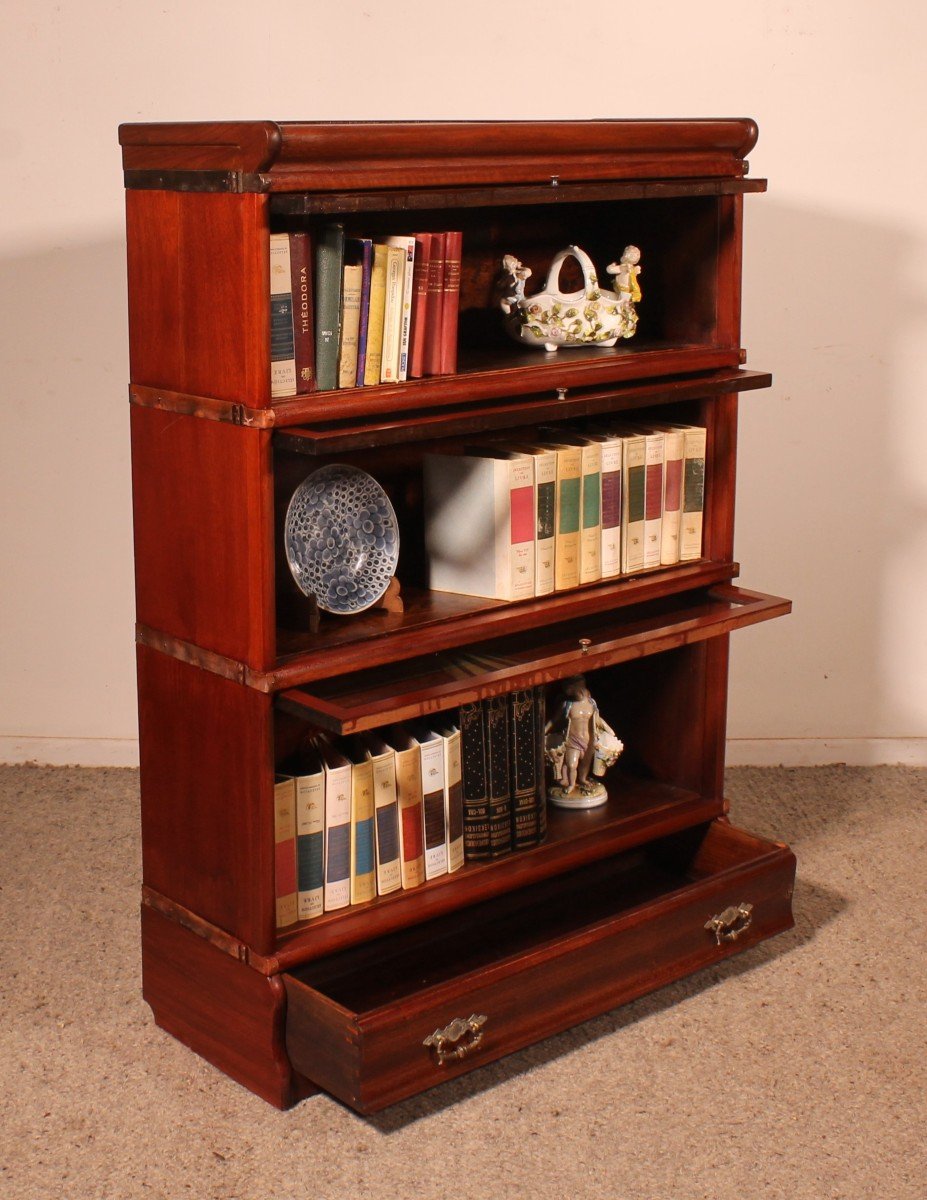 Globe Wernicke Mahogany Bookcase -photo-2