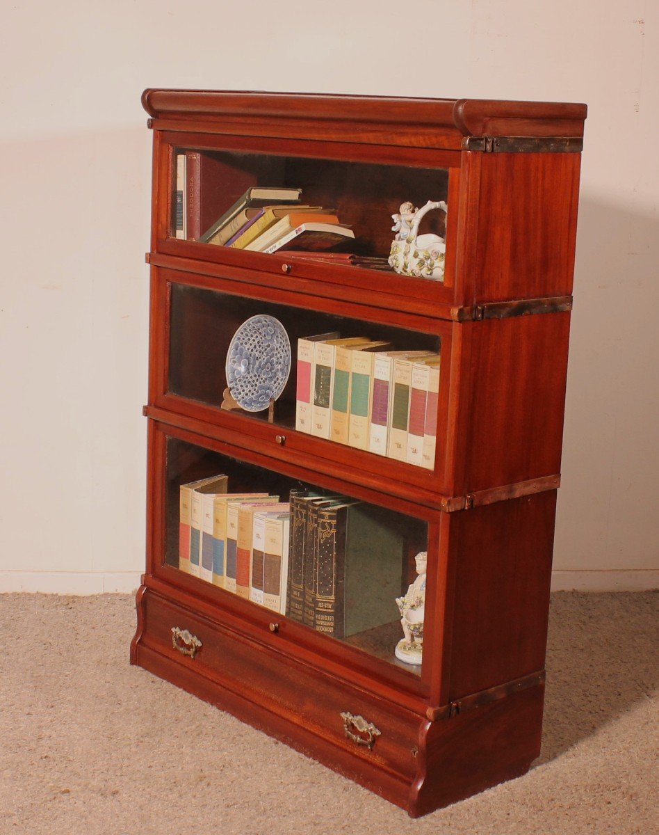 Globe Wernicke Mahogany Bookcase -photo-7