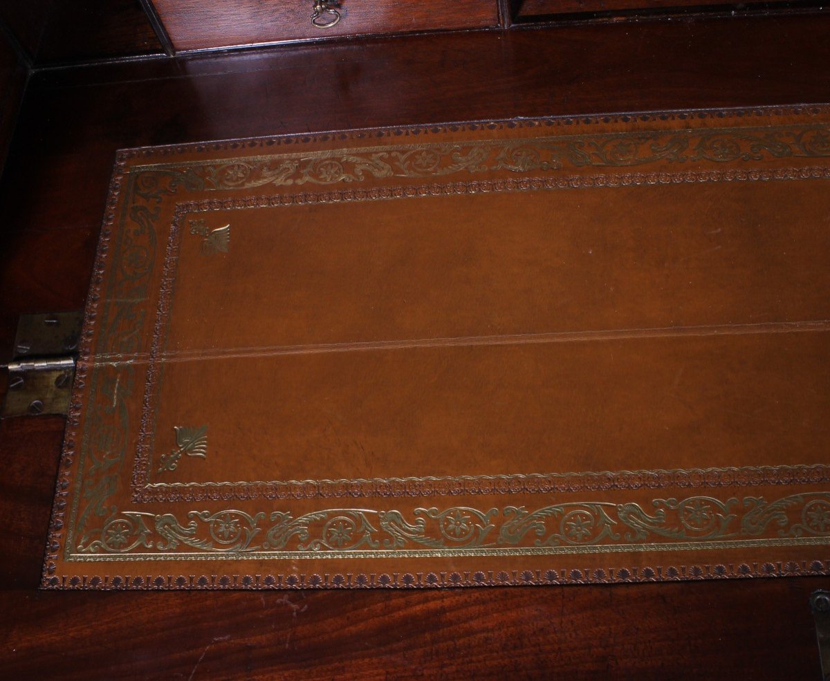 Mahogany Bookcase With Secretary Circa 1820-photo-3