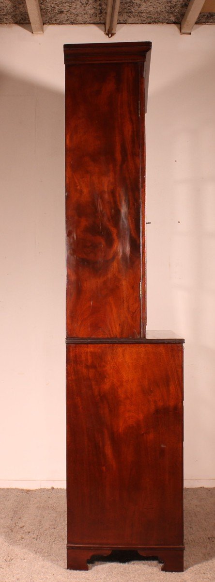 Mahogany Bookcase With Secretary Circa 1820-photo-5