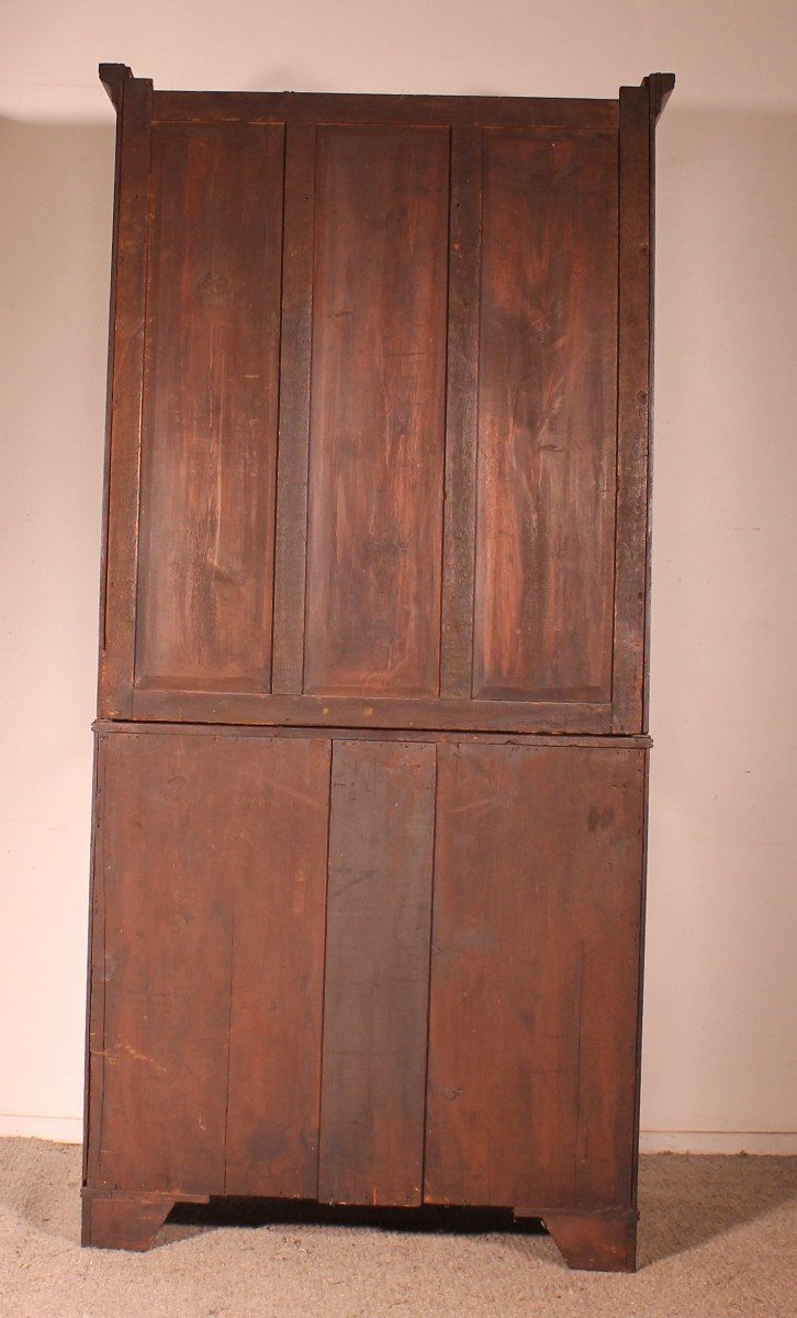 Mahogany Bookcase With Secretary Circa 1820-photo-6