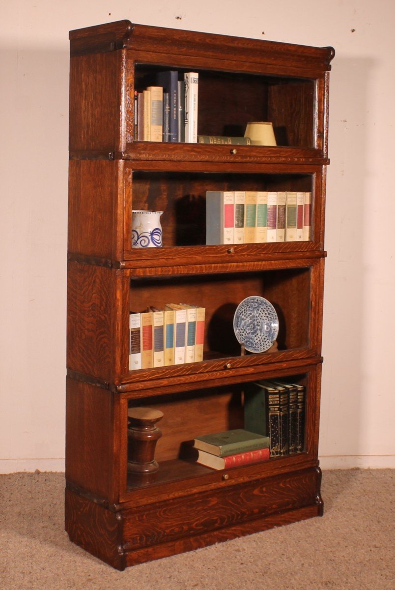 Bibliothèque Dit Stacking Bookcase En Chêne De 4 éléments