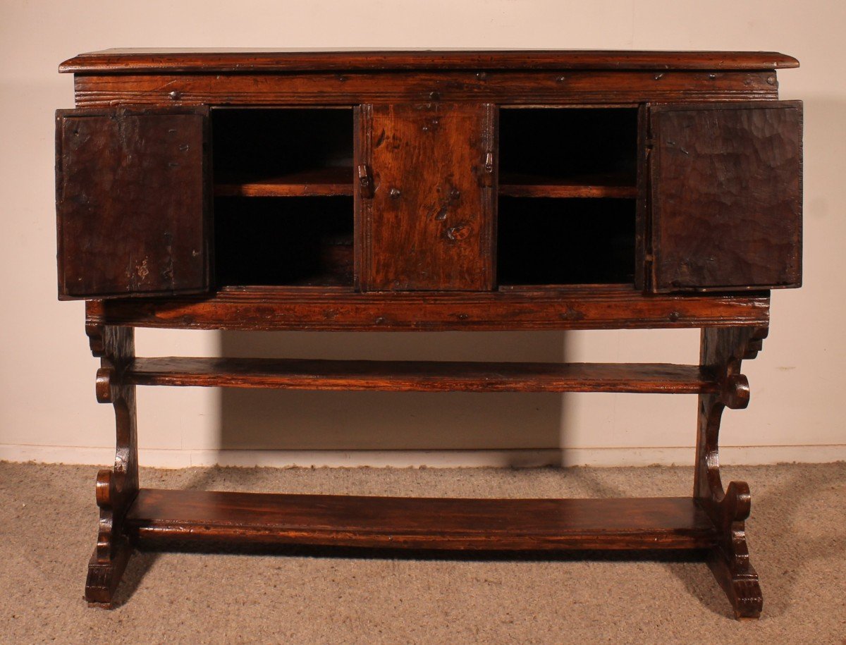 Gothic Influence Credenza - 16th Century-photo-2