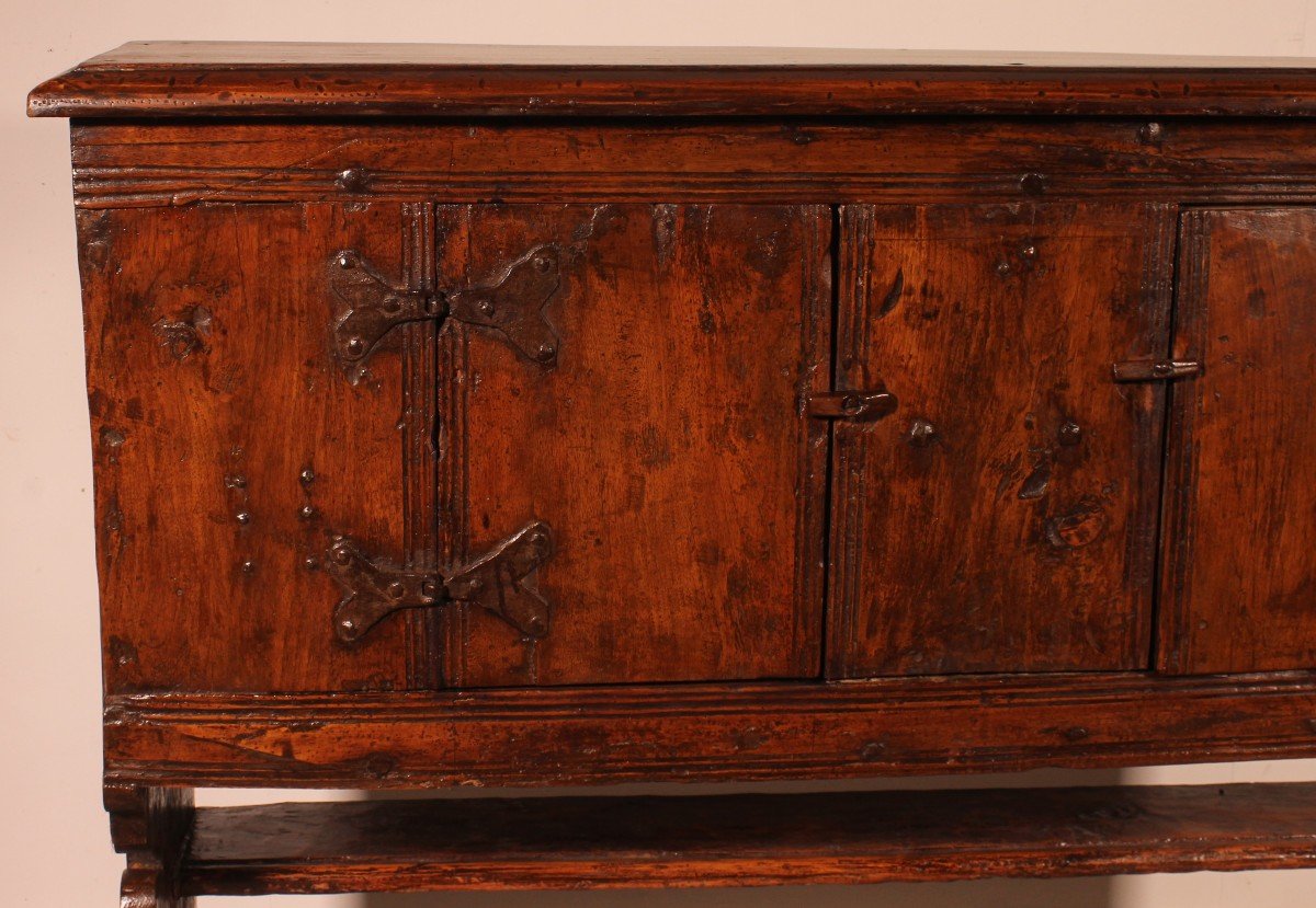 Gothic Influence Credenza - 16th Century-photo-3