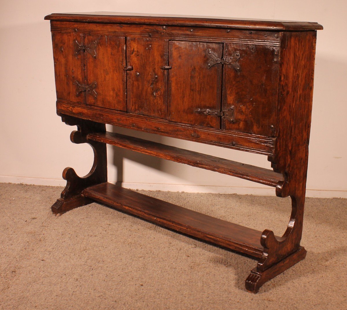 Gothic Influence Credenza - 16th Century-photo-2