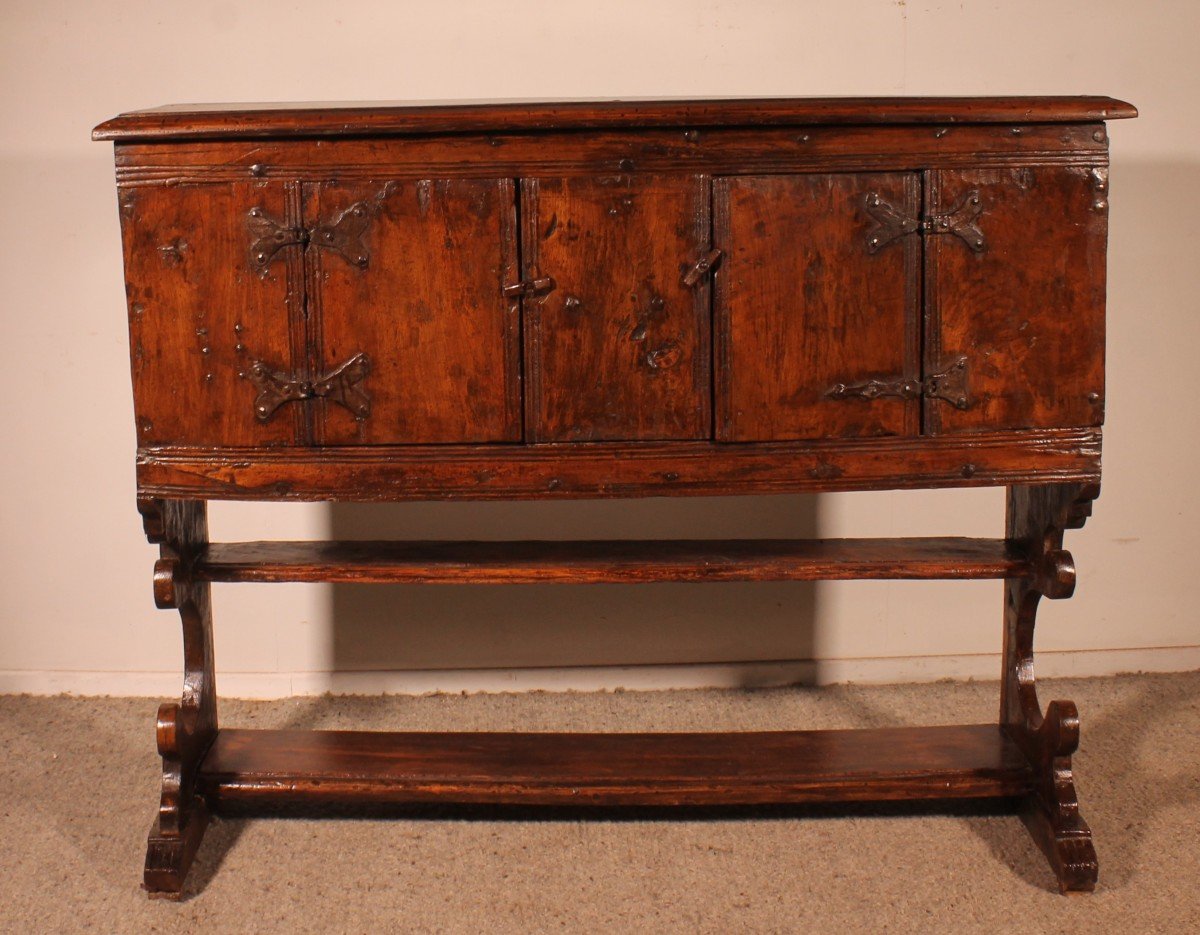 Gothic Influence Credenza - 16th Century