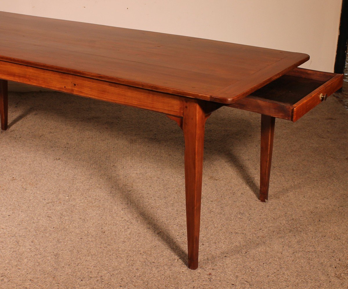 19th Century Cherry Wood Refectory Table-photo-5