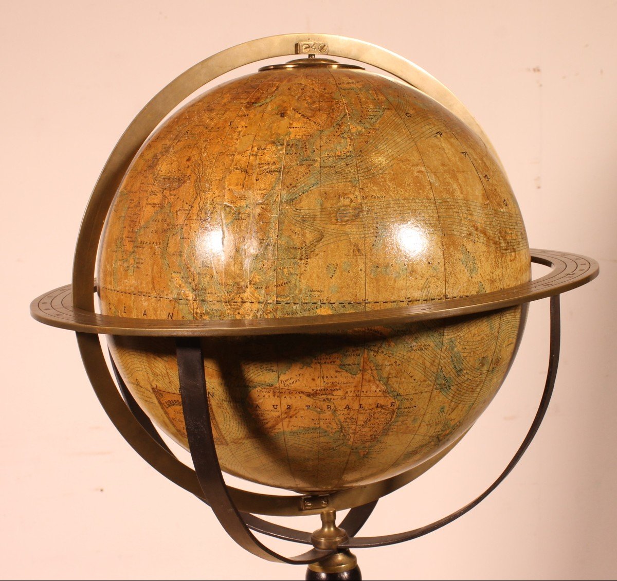 Terrestrial Globe By E. Girard And Boite  Paris - 19th Century-photo-4