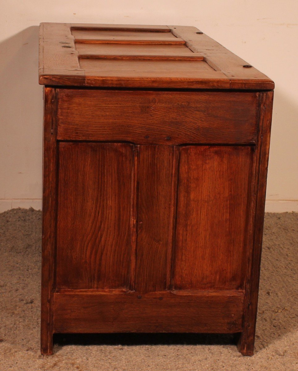 Renaissance Oak Chest - 17th Century-photo-4