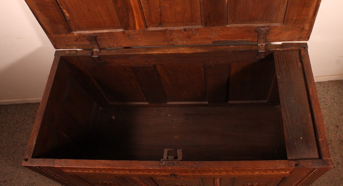 Renaissance Oak Chest - 17th Century-photo-7