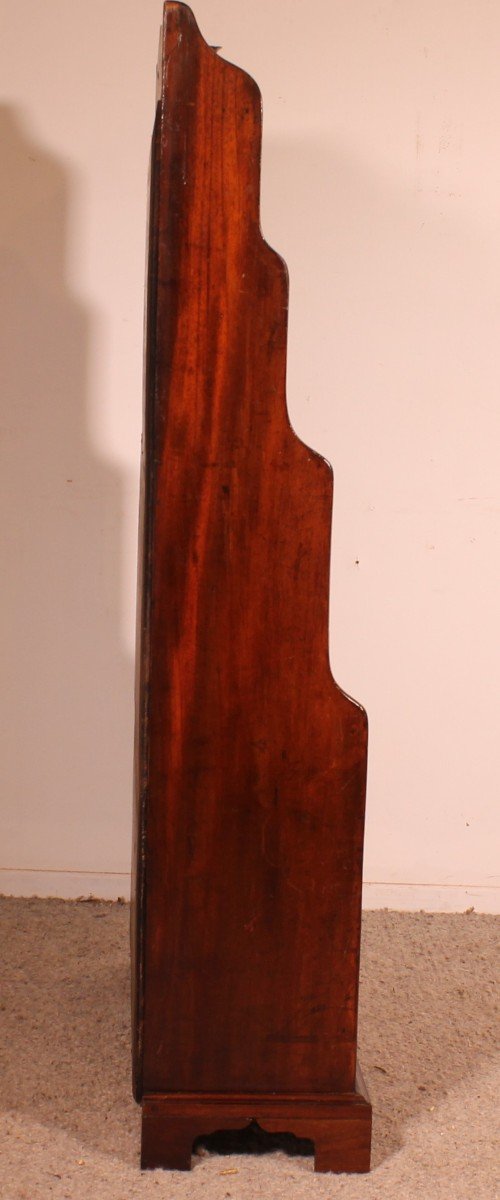 19th Century Mahogany Waterfall Bookcase-photo-3