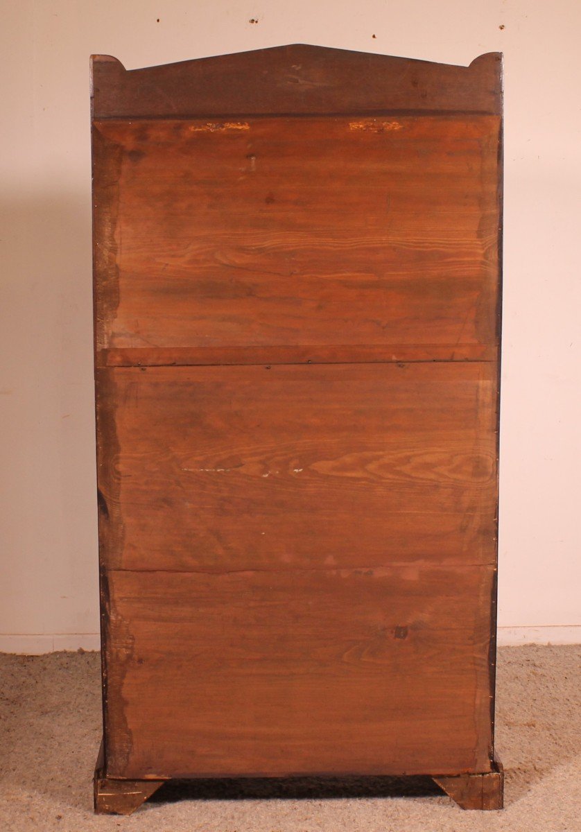 19th Century Mahogany Waterfall Bookcase-photo-4