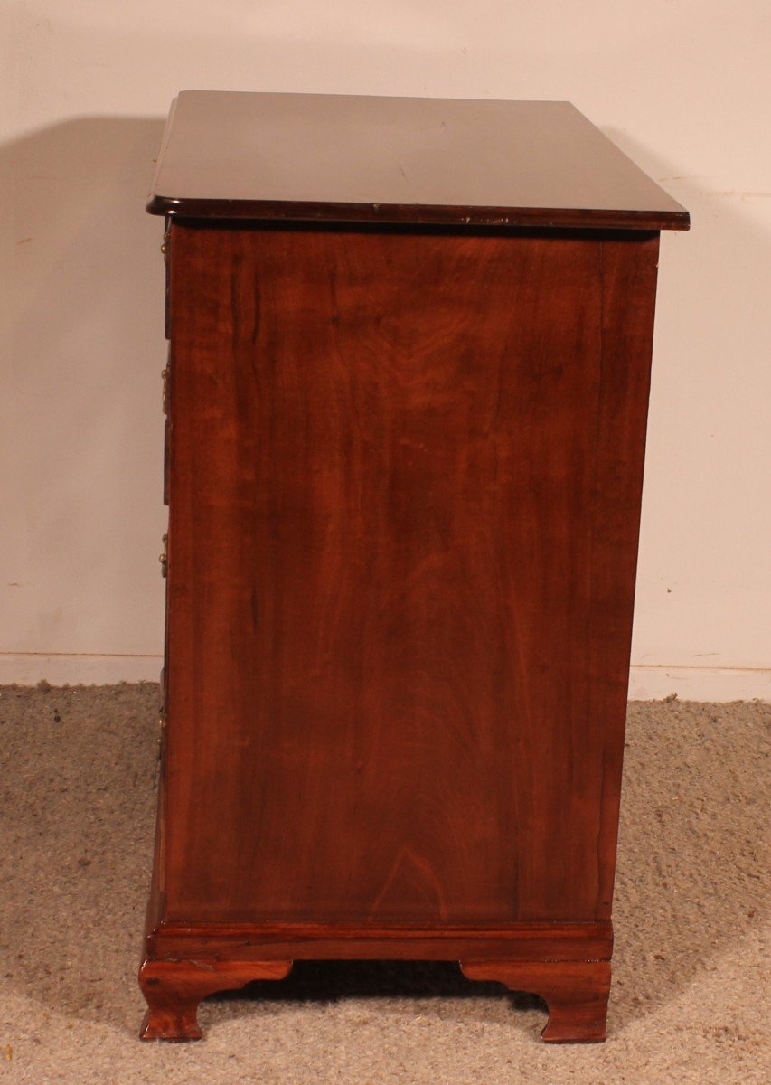 George III Mahogany Chest Of Drawers - 18th Century-photo-4