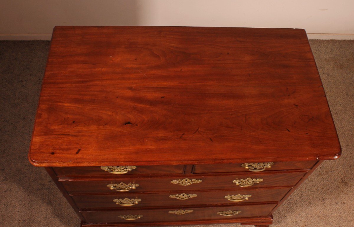 George III Mahogany Chest Of Drawers - 18th Century-photo-6