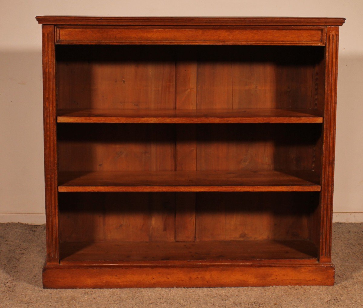 19th Century Oak Open Bookcase - England-photo-2