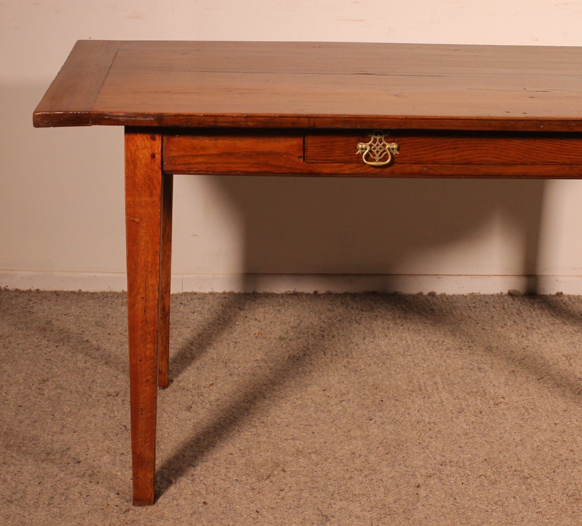 19th Century Oak Farmhouse Table-photo-2