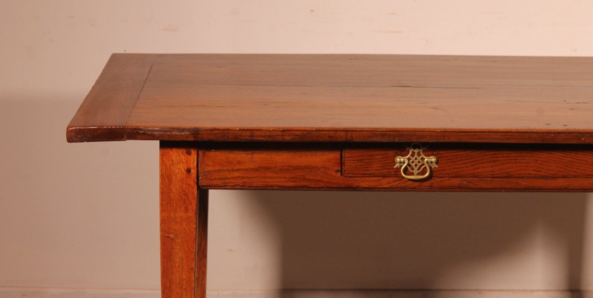 19th Century Oak Farmhouse Table-photo-3