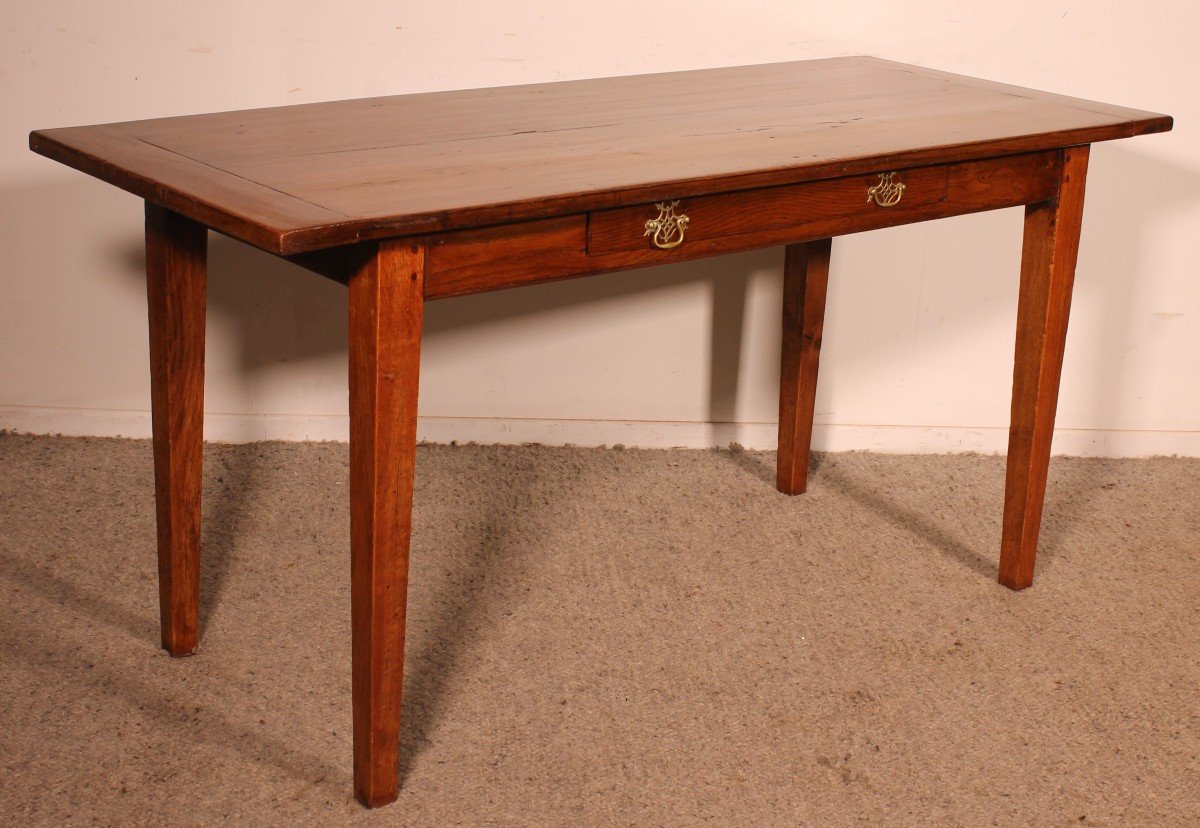 19th Century Oak Farmhouse Table-photo-4