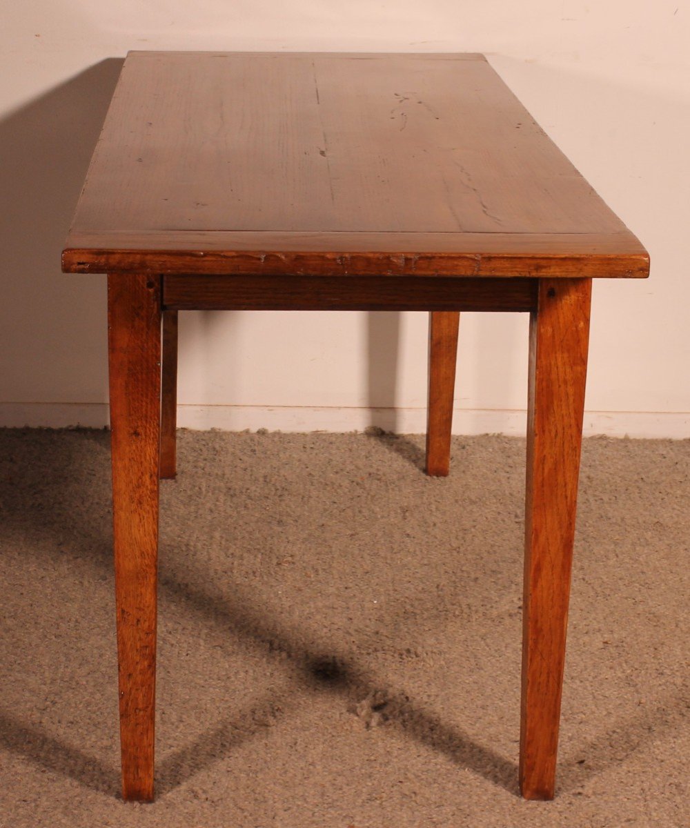 19th Century Oak Farmhouse Table-photo-1