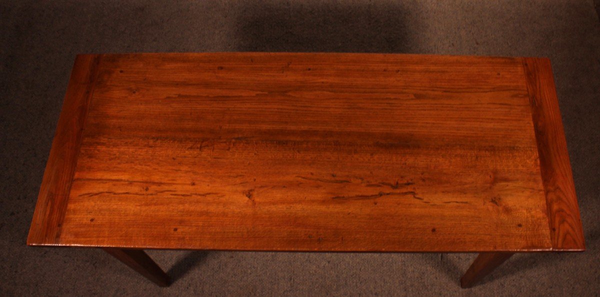 19th Century Oak Farmhouse Table-photo-5