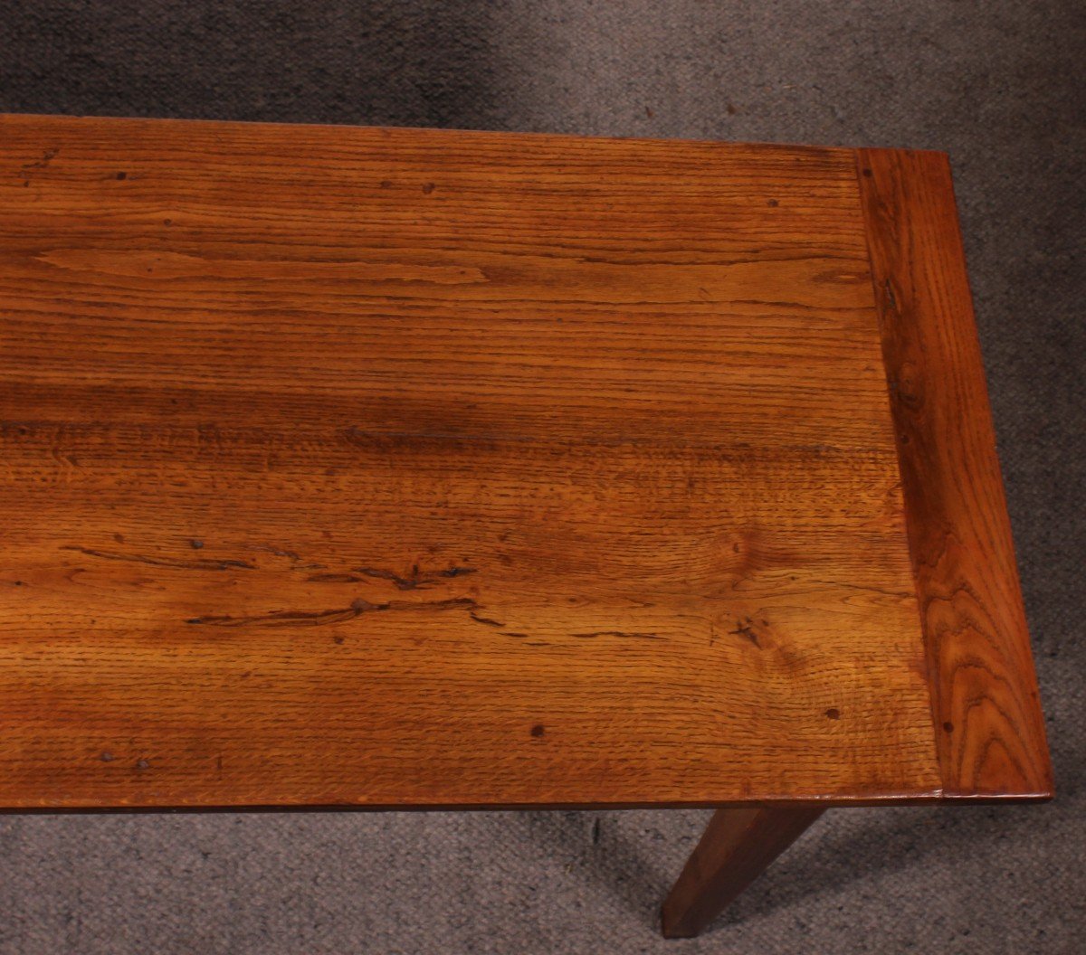 19th Century Oak Farmhouse Table-photo-6