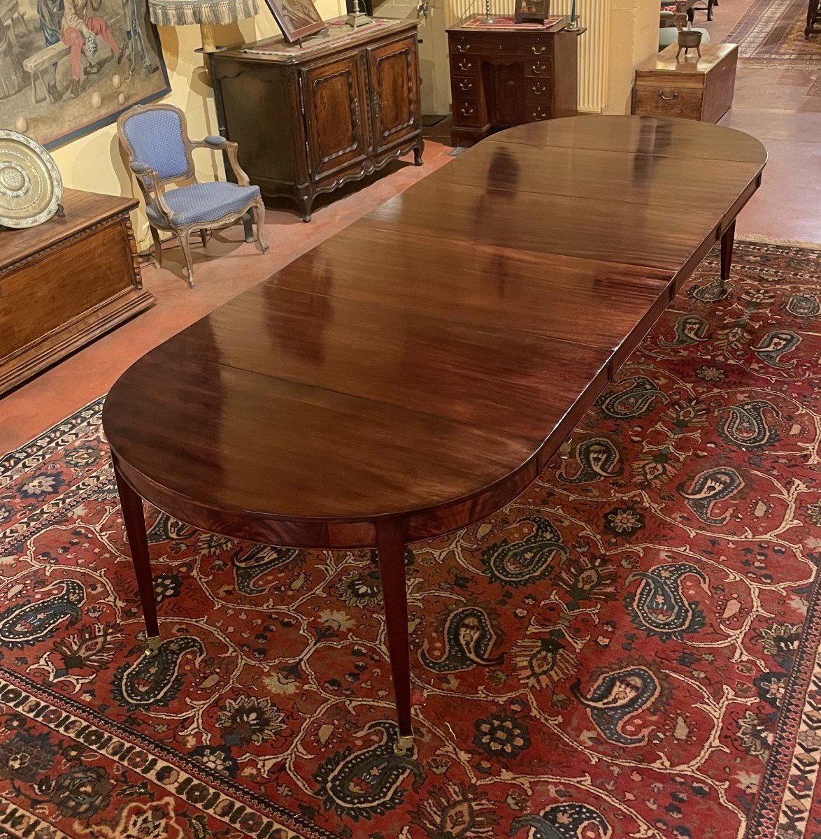 Louis XVI Mahogany Dining Table-photo-3