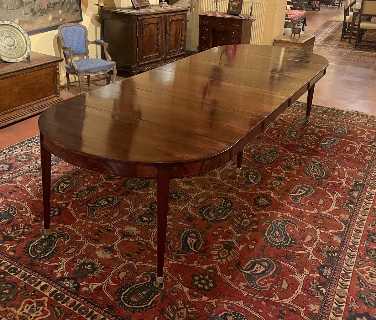 Louis XVI Mahogany Dining Table