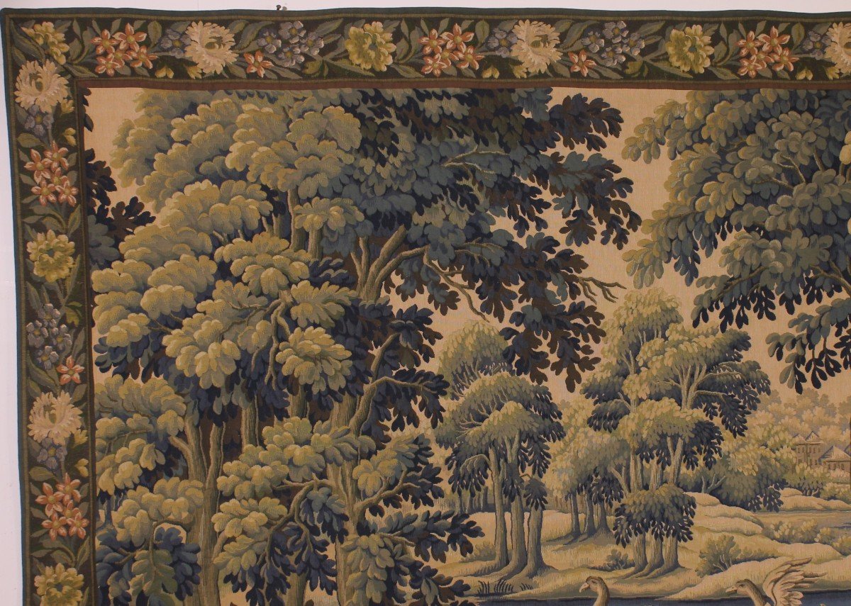 Flemish Verdure Tapestry - 20th Century-photo-1