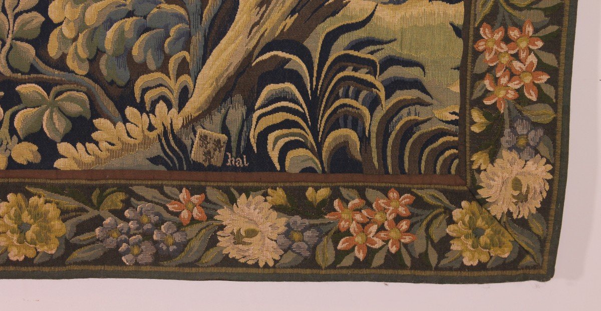 Flemish Verdure Tapestry - 20th Century-photo-3