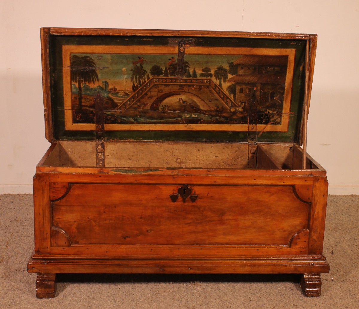 Small Italian Cherrywood Chest - 17th Century