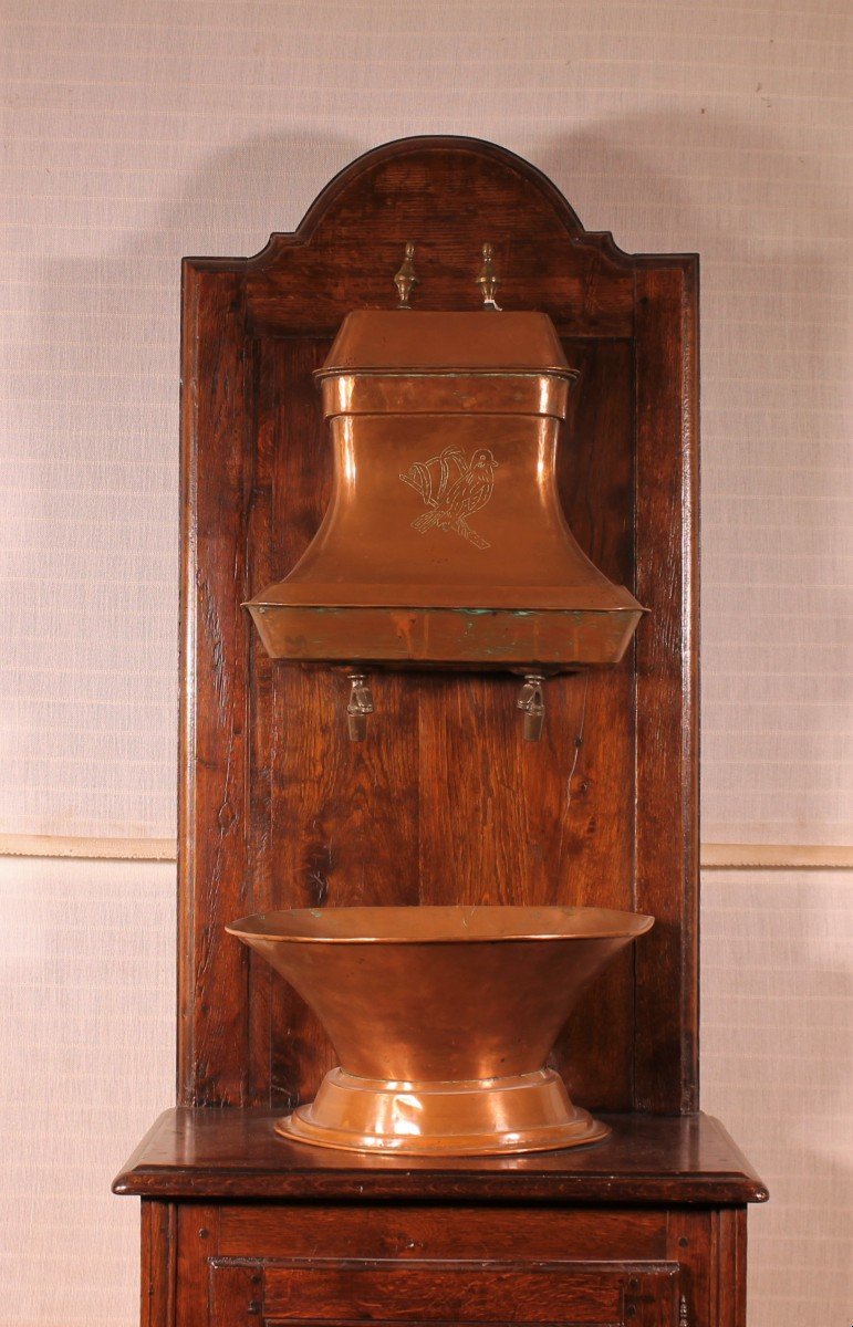 Washstand  With Copper Reservoir- 19th Century-france-photo-3