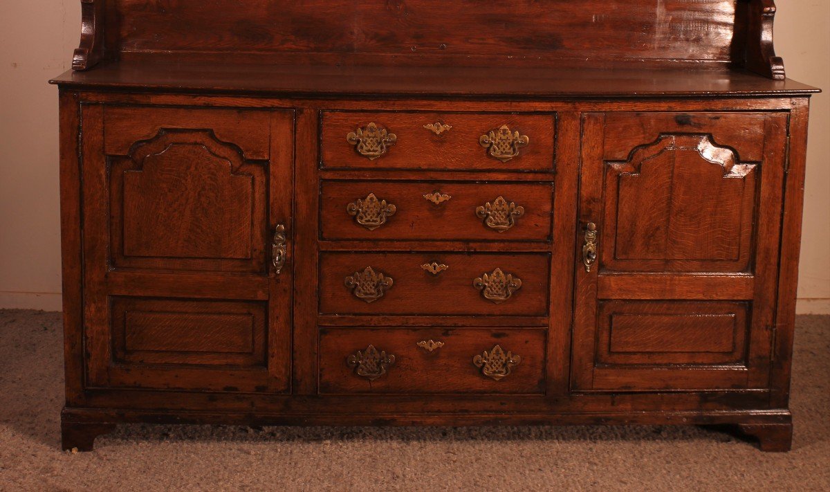 English Oak  Dresser And Rack  Early 18th Century -photo-3