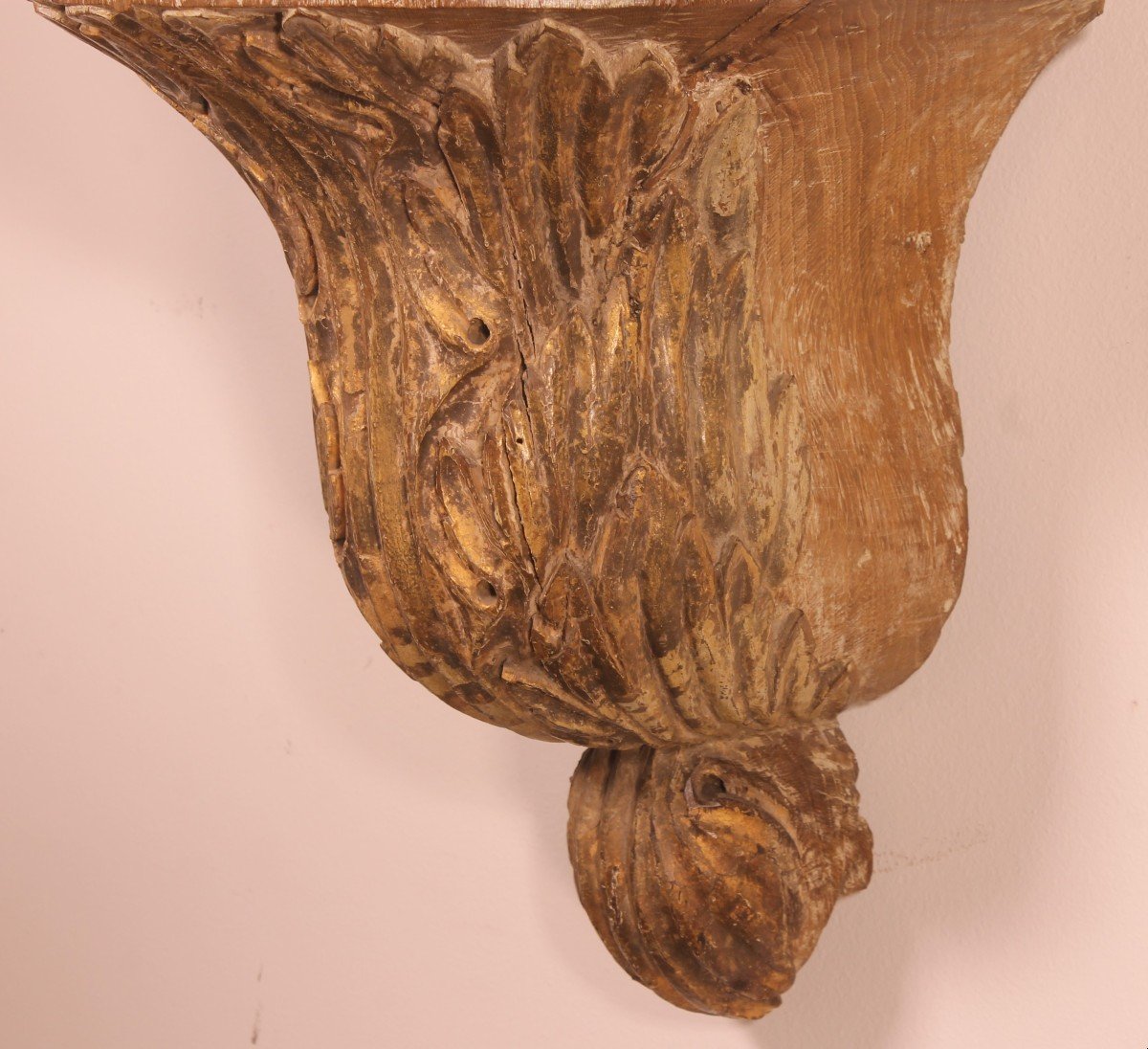 18th Century Wall Console In Wood-photo-4