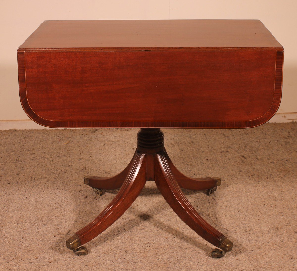 Small Pembroke Table From The Beginning Of The 19th Century In Mahogany-photo-2