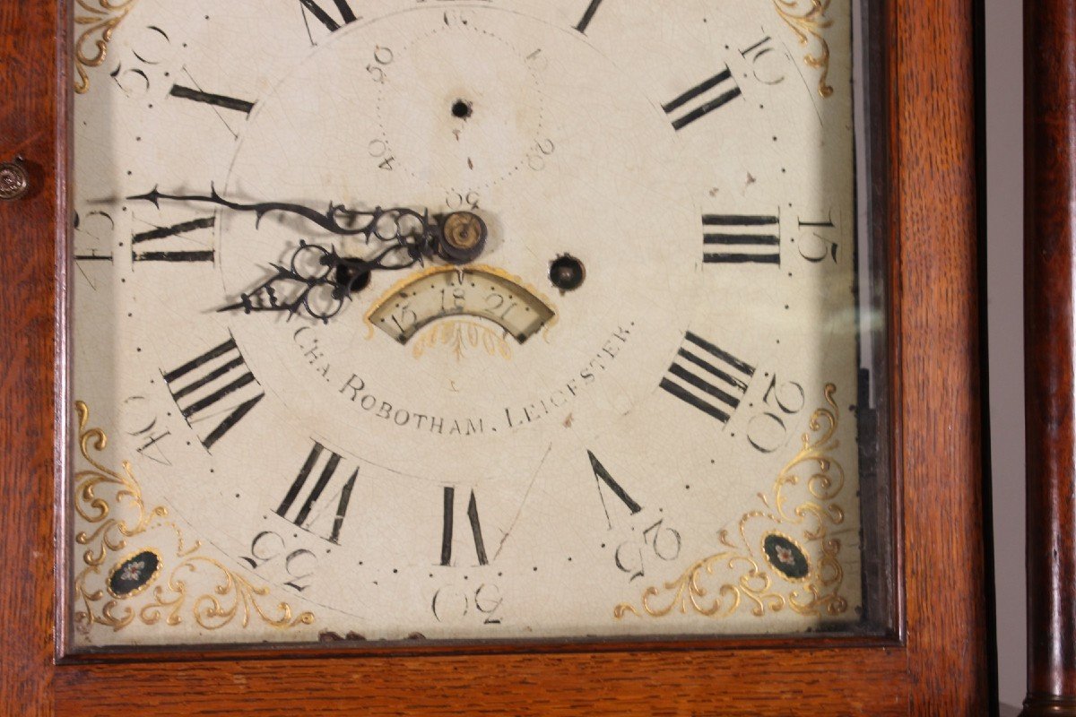 18th Century Longcase Clock By Charles Rowbotham Of Leicester -photo-2
