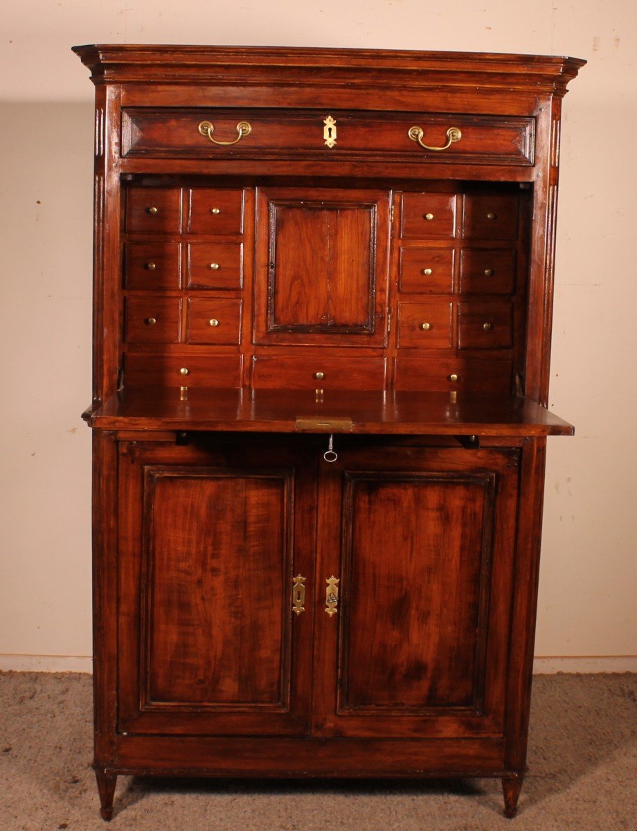 Important Louis XVI Cherrywood Secretary 18th Century