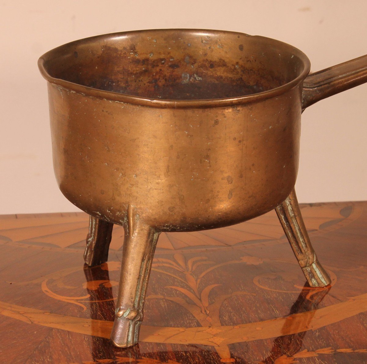 Tripod Apothecary Skillet Late 17th-early 18th Century England-photo-2