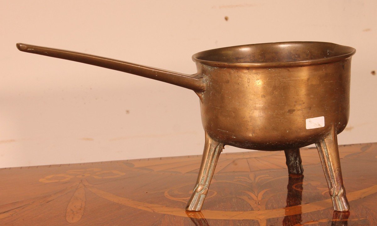 Tripod Apothecary Skillet Late 17th-early 18th Century England-photo-4